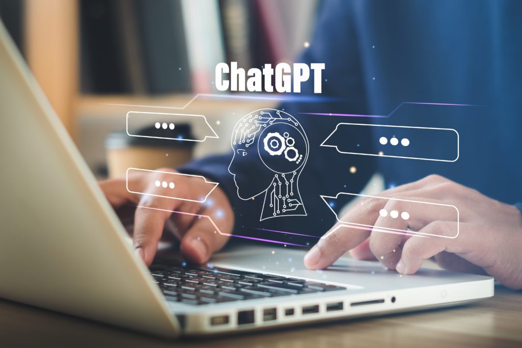 man using chatgpt